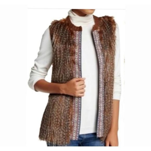 love on a hanger Jackets & Coats Loveon A Hanger Boho Faux Fur